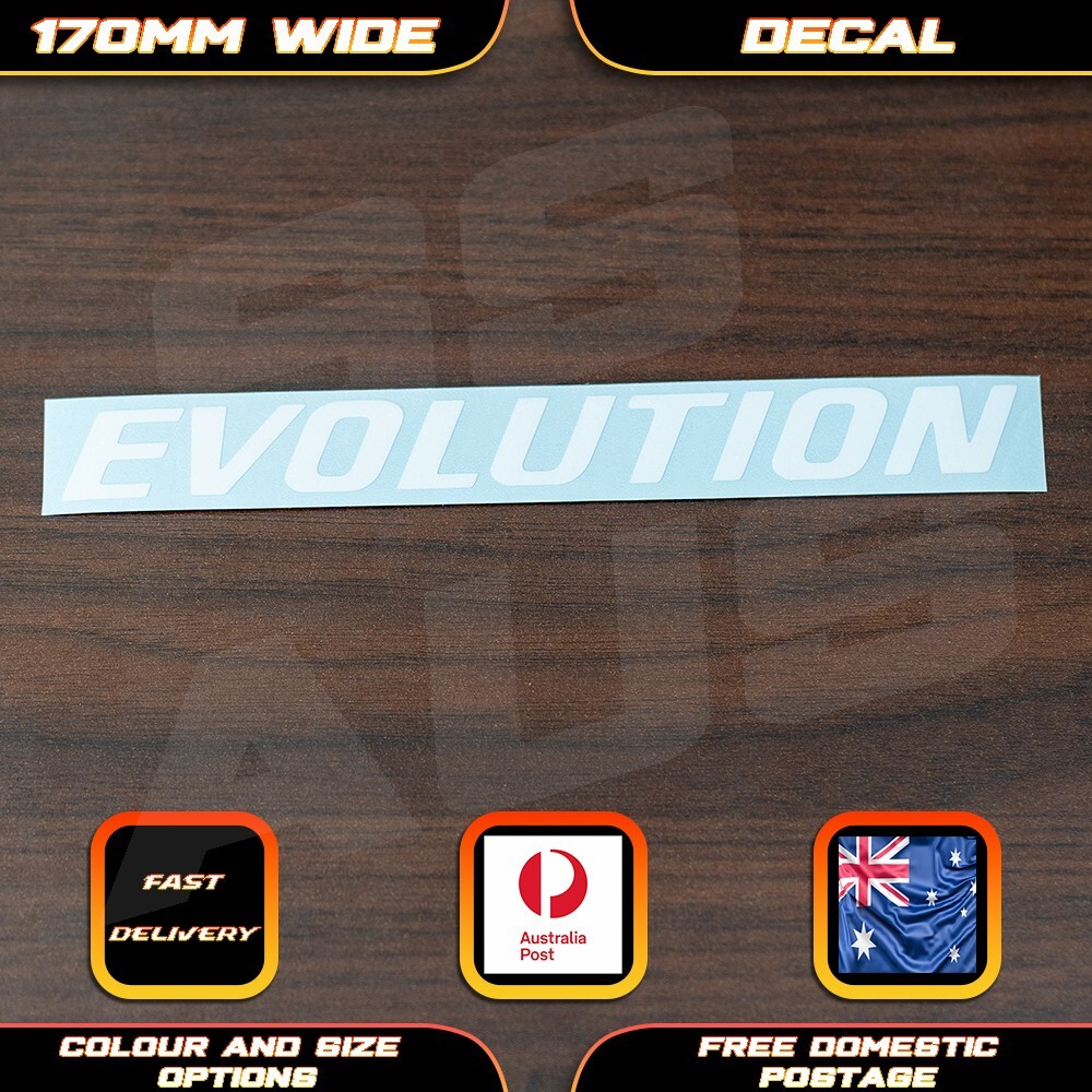 Evolution Mitsubishi Lancer WRC Style Sticker Decal Car Bumper Turbo Evo Makinen