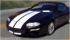 10″ Plain Rally stripes stripe graphics decals fit ANY YEAR Chevy Camaro SS RS