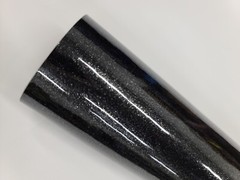 High Gloss Black Metallic Vinyl Car Auto Wrap Film Sticker Decal Sheet Roll