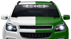 #114 JESUS IS LORD Decal Sticker Windshield Window Vinyl Banner Christian Faith