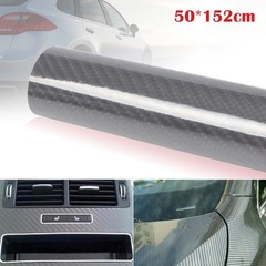High Glossy 6D Carbon Fiber Vinyl Wrap Film Automobiles Car Sticker Decals US