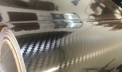 6FT x 5FT Gloss 5D Black Carbon Fiber CF Vinyl Car Auto Wrap Decal Sticker Film