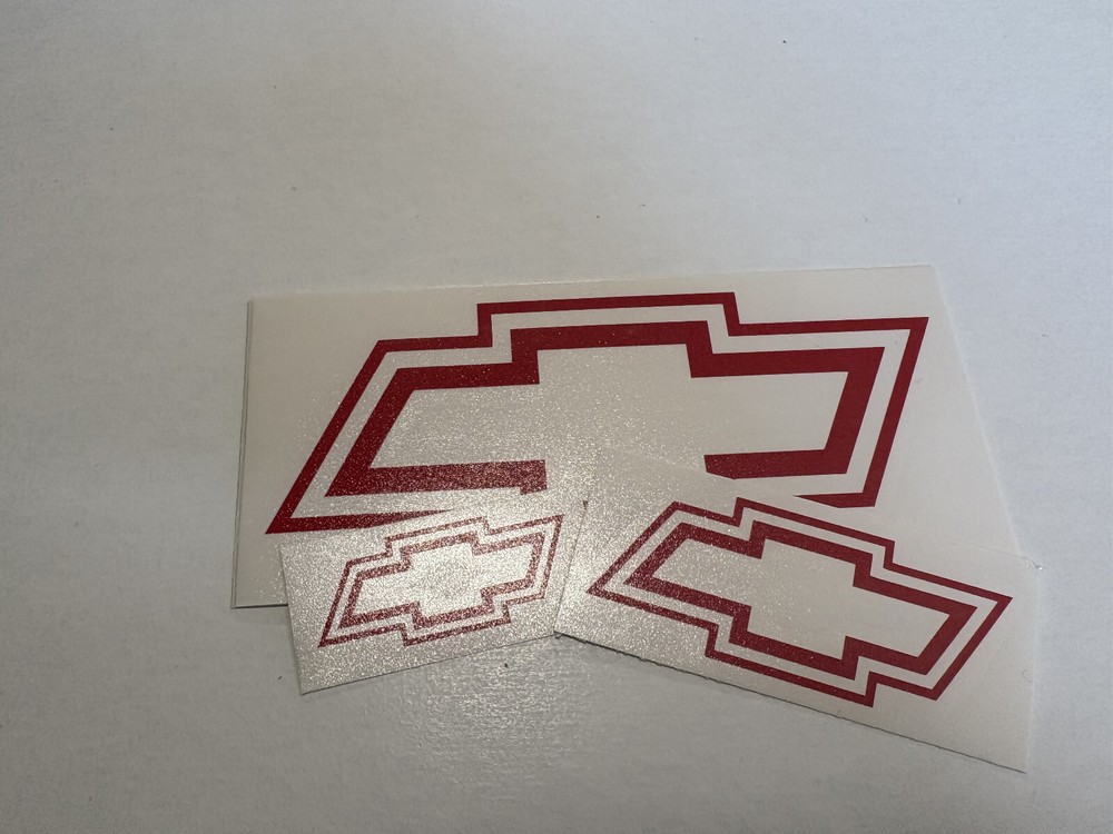 Chevy Bowtie Decal Die Cut Chevrolet Bow Tie Sticker 2″, 3″, 4″, 5″, 6″, 20″+