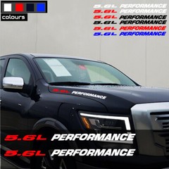 5.6L PERFORMANCE Hood decals emblem for Nissan Titan Endurance Pro-4x Truck 2pcs