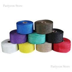 5M/16ft Exhaust Header Heat Pipe Insulation Shield Thermal Wrap Car Motorcycle