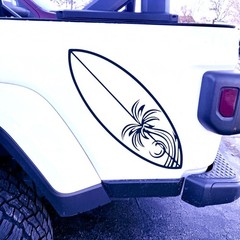 Surfboard Vinyl Decal for Vehicle Windows Laptops Any Smooth Surface design #21