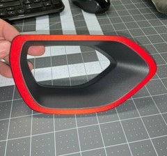 Custom REFLECTIVE UPPER GRILLE BEZEL OVERLAYS FITS Dodge Charger 2015 – 2023