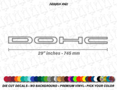 DOHC JDM Rear Hatch Window Decal for CRX CR-X Si SiR Import Windshield Banner