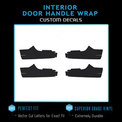 For 11-15 Prius / 14-18 Rav4 Interior Door Handles Trim Kit – Satin Matte Chrome