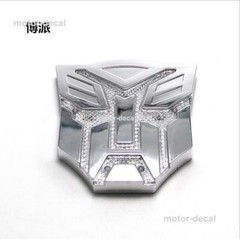 Solar LED 3D Flash Light Transformers AUTOBOTS DECEPTICONS Motor Car Body Emblem