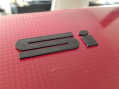 88-91 Honda EF Civic Hatch Black Si Raised Letters emblem badge hatchback 89 90