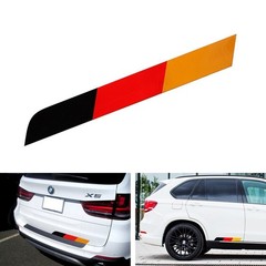 17×2″ Reflective Germany Flag Stripe Decal Sticker For Audi BMW Mercedes MINI VW