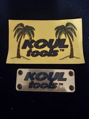 2 KOUL Tools Stickers Decals Palm Trees 5.5″ Wide NOS