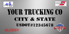 CUSTOM VINYL TRUCK DOOR DECALS SET 2 COMPANY NAME USDOT CITY STATE