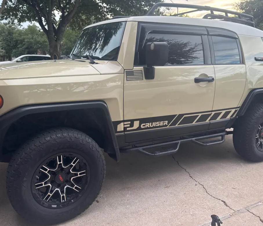 Fits Toyota FJ Cruiser Side Stripes Decals Graphics Both Sides Stickers