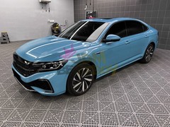 ESSMO PET Super Gloss Metallic Crystal Blue Vehicle Vinyl Wrap Decal Like Paint