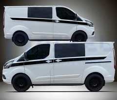 XL Upper Door Side Stripes – Vinyl Decal for Ford Transit Custom MK8 (2014–2023)