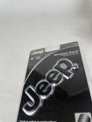 Licensed Jeep Aluminum Color Emblem Decal Auto Truck SUV Office Lugguage 2 Pak