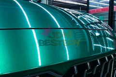 ESSMO PET Super Gloss Metallic Emerald Green Vehicle Vinyl Wrap Decal Like Paint