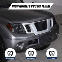 Black Headlight Sticker Film Precut Headlamp Tint For Nissan Frontier 2009-2017