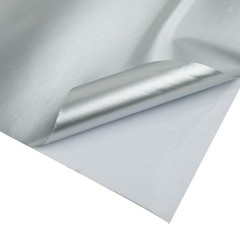 30*150CM Satin Matte Chrome Metallic Silver Vinyl Film Wrap Sticker Bubble