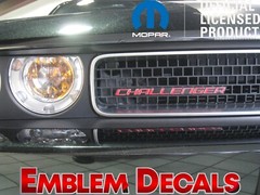 Dodge Challenger Grill Emblem Decal 2008 2009 2010 2011 2012 2013 2014