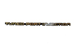 Camaro 82-92 “Tuned Port Injection” Rear Bumper Emblem, Gold, New Reproduction