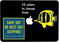 8 Sizes Tropical Butterfly Fish Car Window Decal Sticker Macbook Laptop Tablet