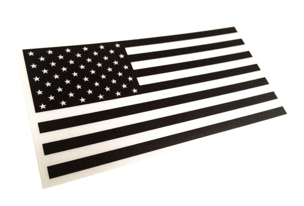 SWAT US MADE 3M Reflective American US patriotic Flag Sticker Decal 4″ x 2.1″