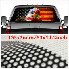 Fit For Toyota Tacoma Car Rear Window American Flag Sticker Decor Vinyl Decal