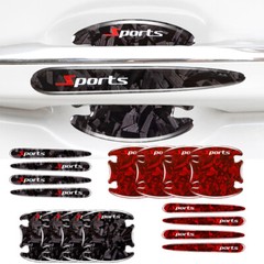 8PCS Car Door Handle Bowl Stickers Protector Covers Anti-Scratch Accessories