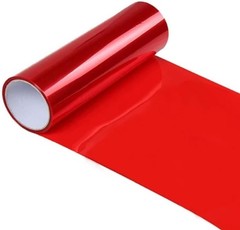 Stretchable Waterproof Red Vinyl Film – Headlight, Tail Light, Fog Light Tint