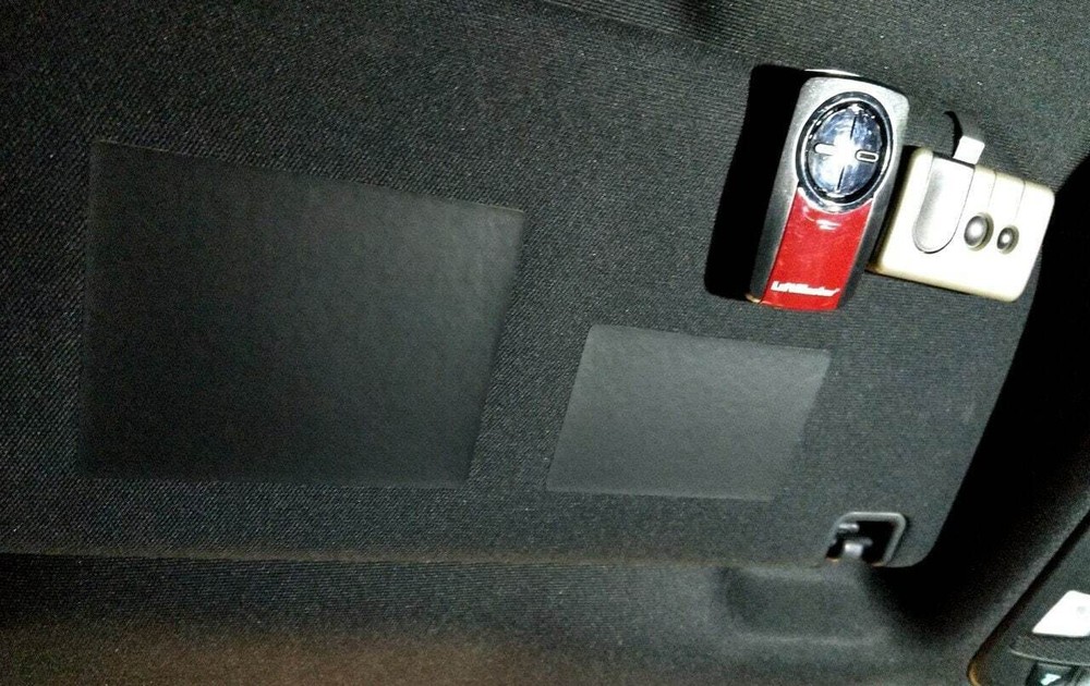 Lincoln Navigator 2018-2021 SUN VISOR WARNING LABEL BLACKOUTS