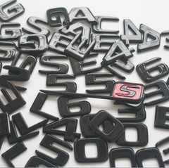 Gloss Black Emblems for Mercedes Benz E43 E53 E63 E63s AMG 4MATIC V8 BITURBO