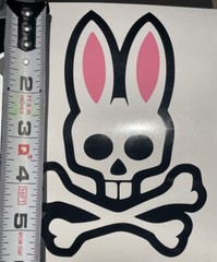 Psycho Bunny Vinyl Decal For 5.75” tall x 4” wide. Freebies With Every Purchase