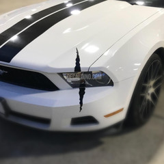 Headlight Scratch SINGLE DecalDino™ – Fits mustang slash scar stripe battle car