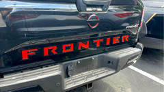 Lava Red Tailgate Decals Customized Designed and for a 2022-2026 Nissan Frontier