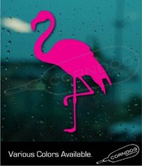 Pink Flamingo (Various Sizes) VINYL STICKER DECAL MIAMI BIRD BEACH ISLAND