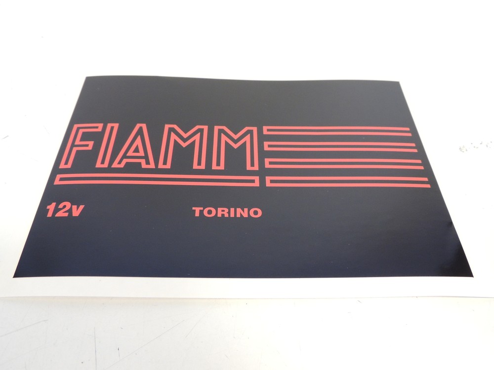 Fiamm Torino Decal for 12V Battery Ferrari Dino 246 365 C4 Daytona Reproduction