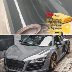 480″ x 60″ Super Gloss Nardo Gray Vinyl Film Wrap Air Bubble Free 40ft x 5ft