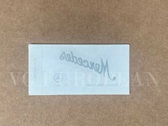Mercedes-Benz Genuine “Mercedes Benz” Signed Window Glass Sticker Label Decal NE