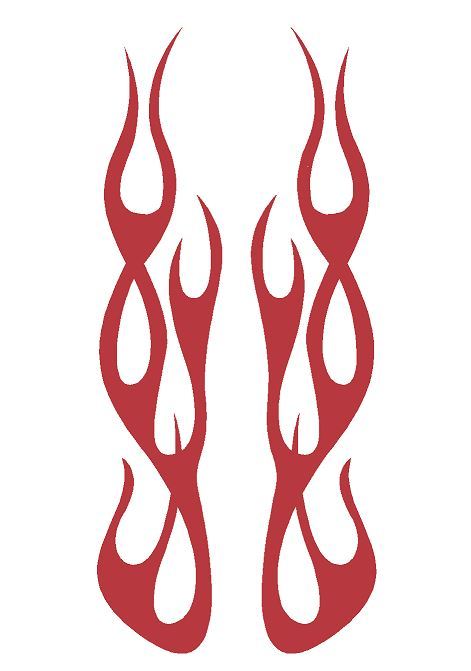FLAME #115 DECAL VINYL GRAPHIC CAR TRUCK BLAZE SUV SEMI CROSS OVER FIRE VAN