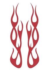 FLAME #115 DECAL VINYL GRAPHIC CAR TRUCK BLAZE SUV SEMI CROSS OVER FIRE VAN