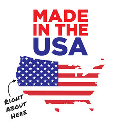 Wavy American Flag Decal 5.75×3.5 inches – Vinyl Flag Car Sticker – The Patriot