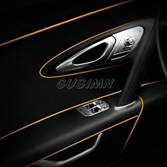 5M Car Interior Door Gap Panel Edge Line Molding Trim Strip Insert Decorate Red