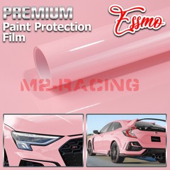 2pcs 4″x8″ Sample PPF Paint Protection Film Gloss Blossom Pink Scratches Shield