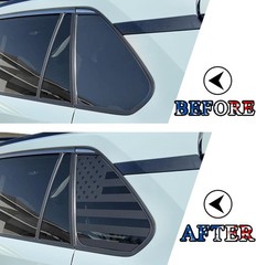 For Toyota Rav4 2019-2025 Rear Side Window American Flag Decal Left & Right Side