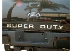 RED Tailgate Plastic Letter Inserts for 08-16 SUPER DUTY Models Not Decal