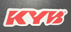 KYB Suspensions Sticker *Matte*Finish Approx Size: 3-1/4”X 1”inch. Self Adhesive
