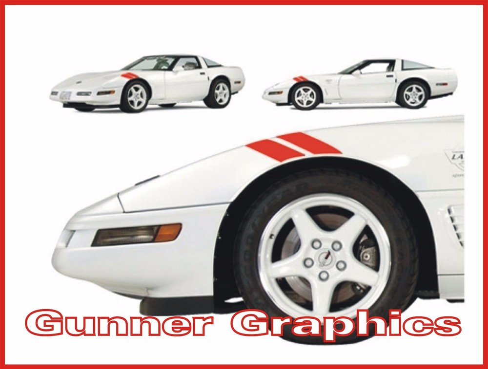 C4 CORVETTE FENDER STRIPES 1984-1996 all C4 (left and right) Gunner Graphics